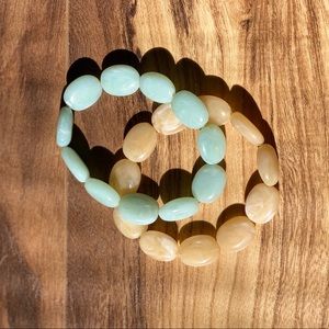 TWO STONE BRACELETS